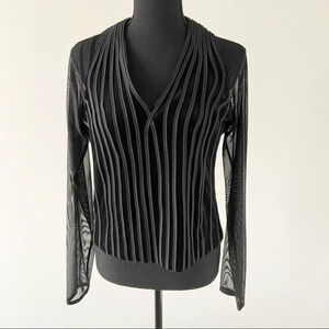 Vintage Concepts Conrad C Velvet Lace Mixed Media Top